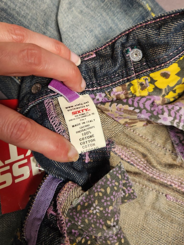 Nwt Italian Miss Sixty Kids Denim Flare Faded Jeans, Size 4 — image 5 of 5